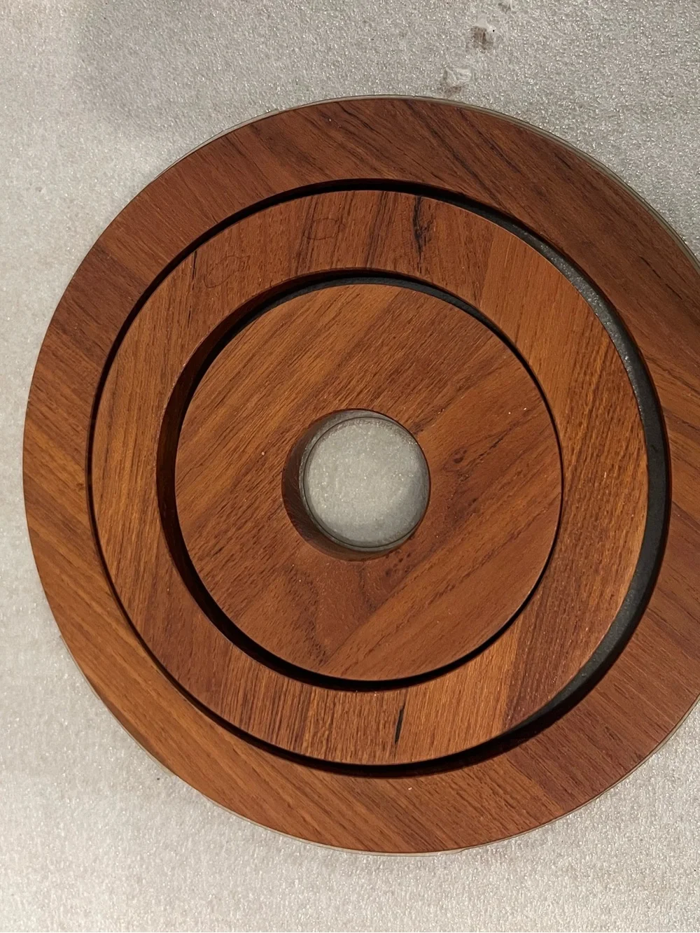 ESA TEAK WOOD TRIVET SET MID CENTURY DANISH MODERN VINTAGE RARE 3 NEW